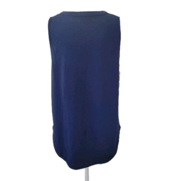 Tipsy Elves Guess Who's Back Tank Top Women's L Navy Blue Religious Jesus - NEW - Picture 6 of 9